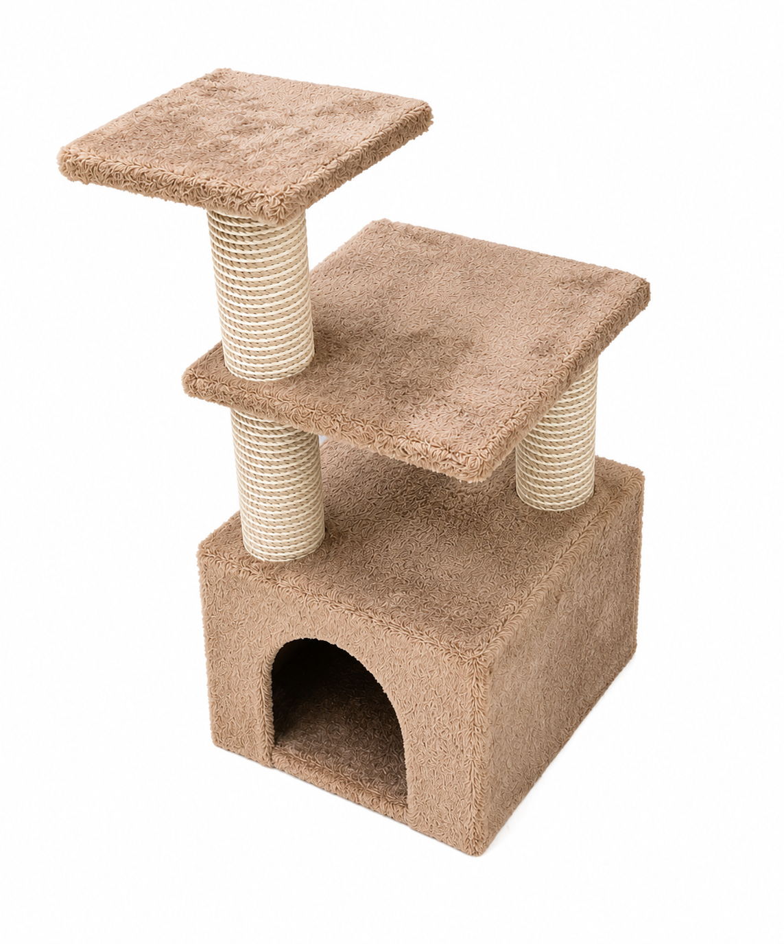 Cat Tree with Scratching Posts & Cozy House Multi-Level Cat Tower 006
