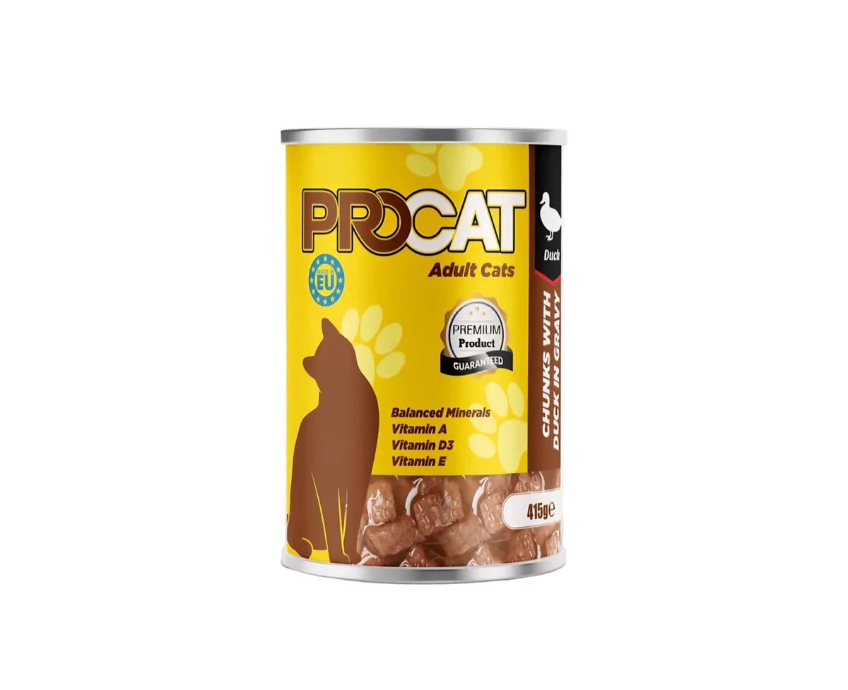 ProCat Wet Cat Food Cans 415g - Duck