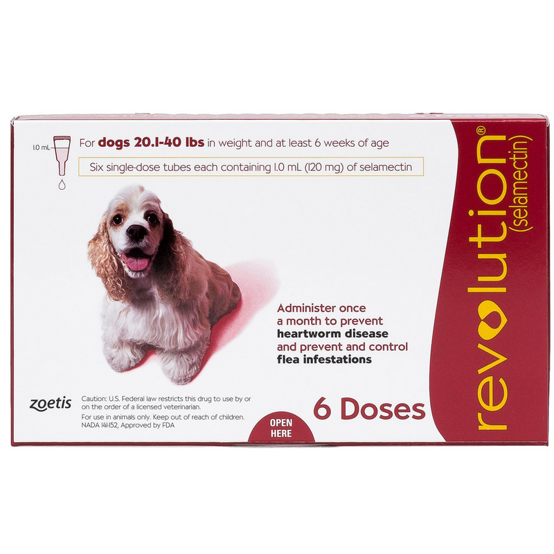 Revolution Spot-On for Dogs - red + 120mg