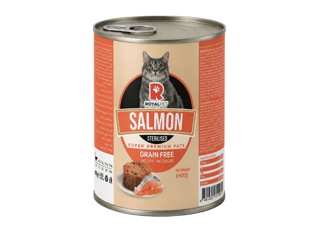 Royal Pet Super Premium Pate Cat Cans 400g - Salmon