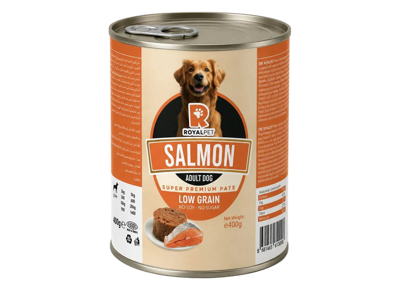 Royal Pet Super Premium Pate Dog Cans 400g - Salmon
