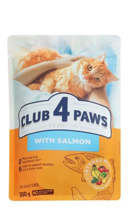 Club 4 Paws Premium Wet Cat Food Pouches 100gm - Salmon