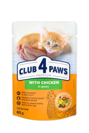 Club 4 Paws Premium Wet Cat Food Pouches 100gm - Beef