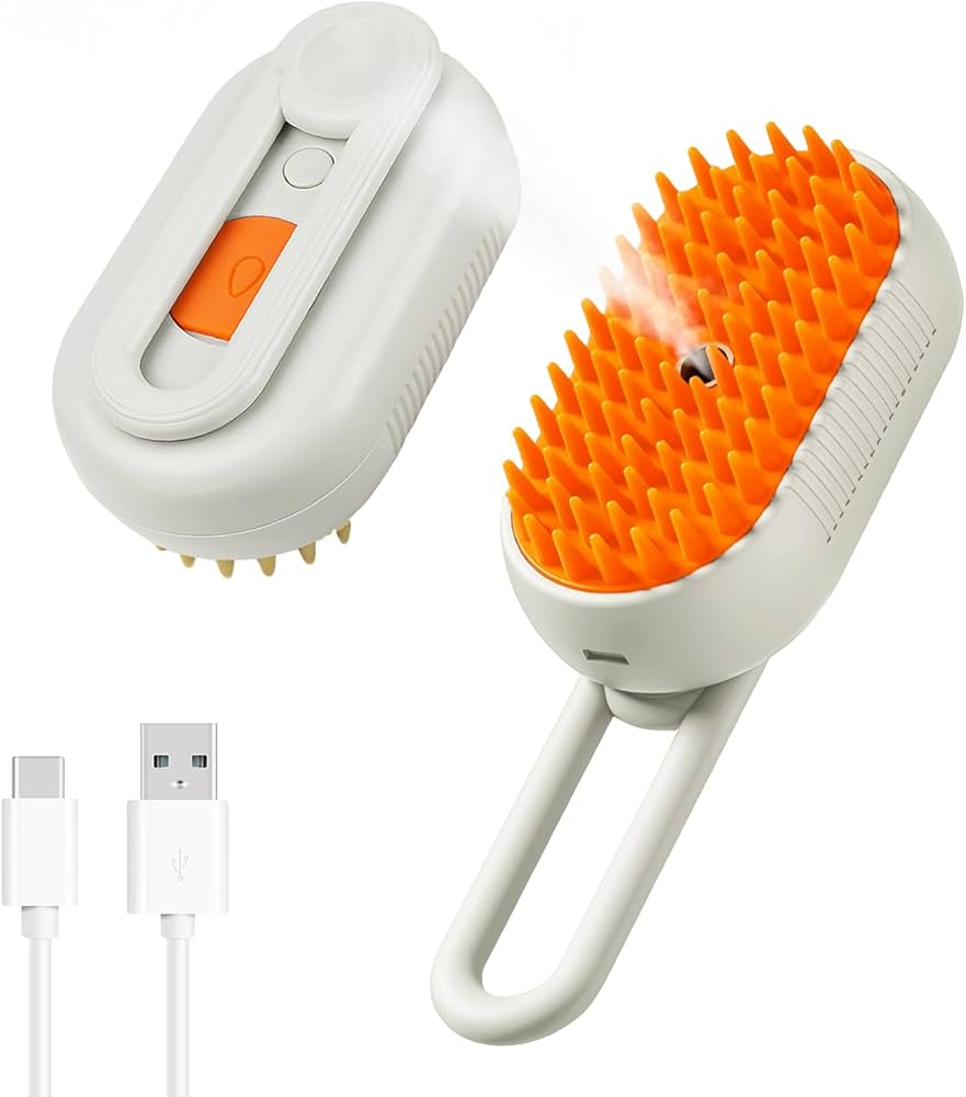 Spray Grooming Brush for Cats & Dogs – Self-Cleaning Pet Brush with Water Mist