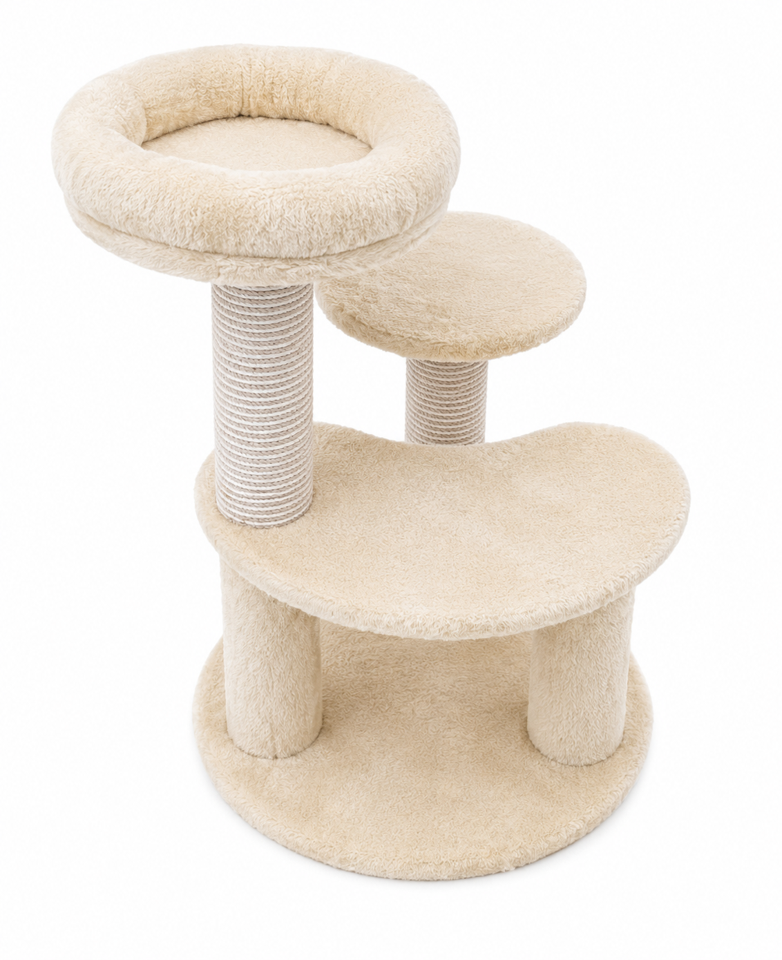 Multi-Level Cat Scratching & Climbing Tower