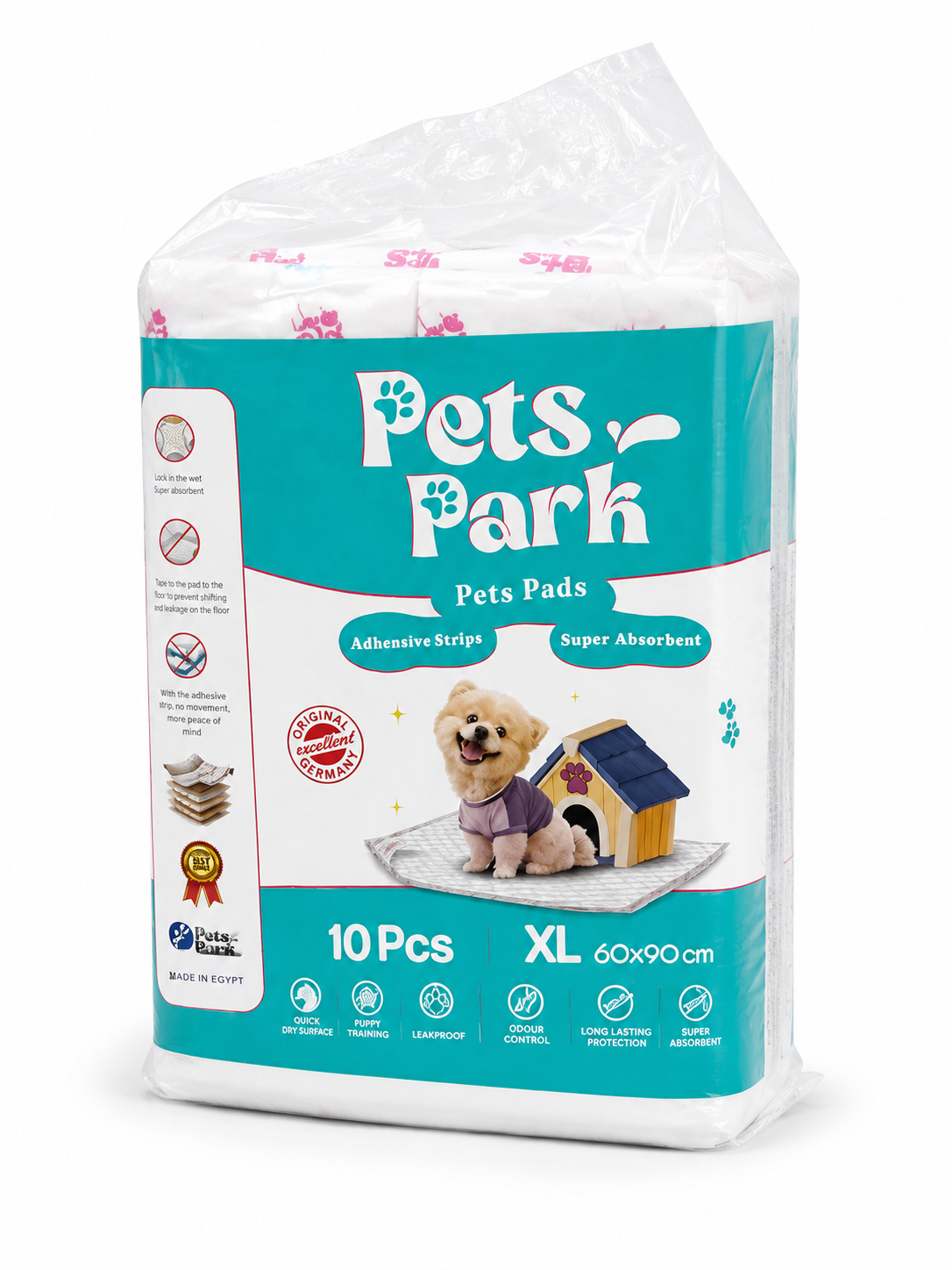 Pets Park Super Absorbent Puppy Training Pads XL – 10 Pcs, 60×90 cm