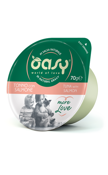 Oasy Caprice More Love Wet Cat Food in Natural Gravy – 70g - Tuna & Salmon