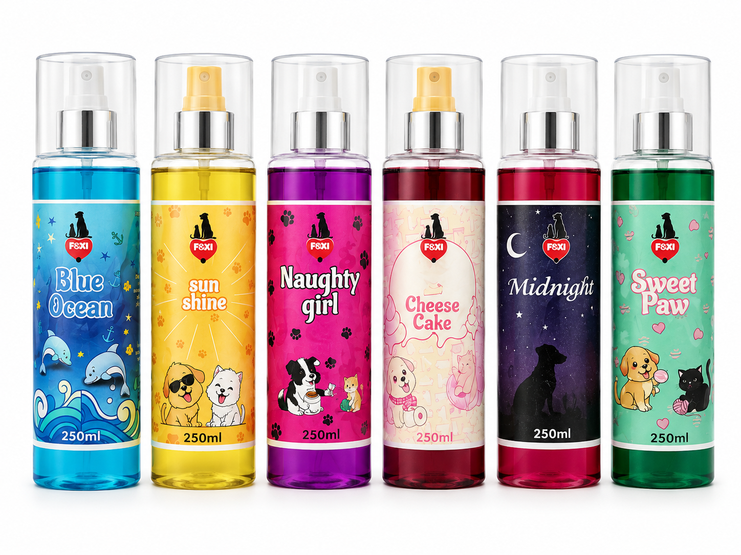 FOXI Pet Perfume – 250ml – Assorted Fragrances