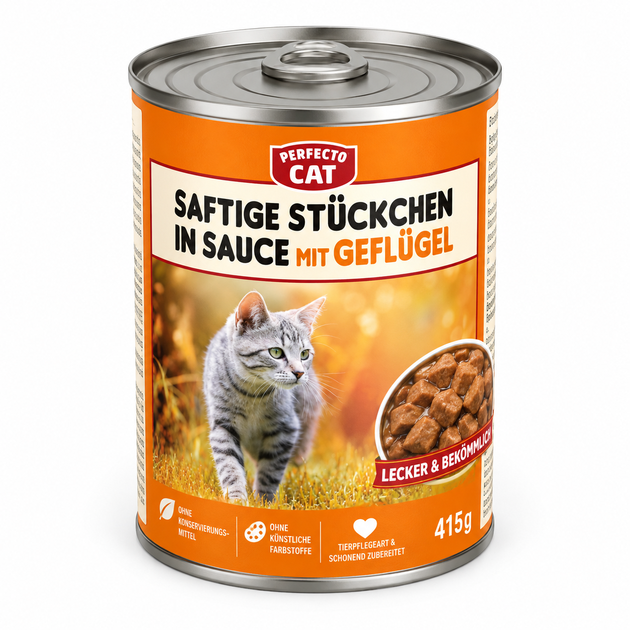 Perfecto Cat Juicy Chunks in Sauce – 415g