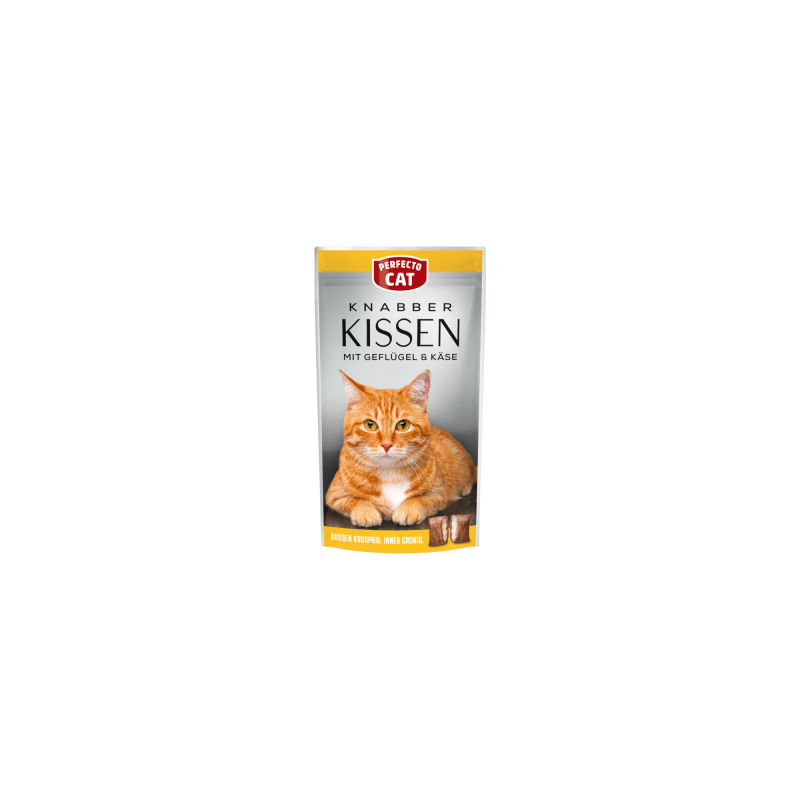 Perfecto Cat Knabber Kissen – Cat Treats - CHICKEN & CHEESE