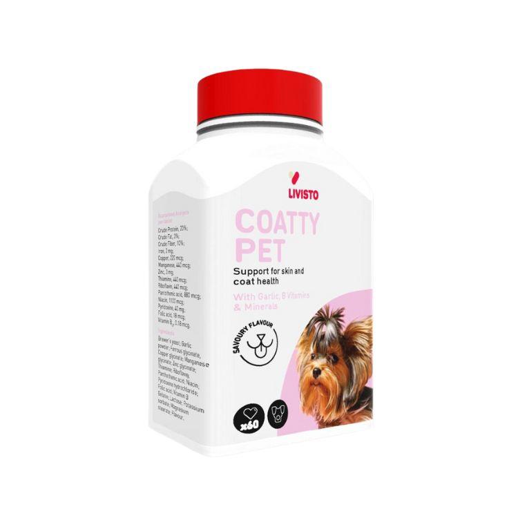 LIVISTO Coaty Pet Skin & Coat Care for Dogs – 60 Tablets