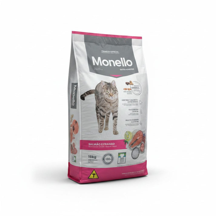 Monello Cat Dry Food – Adult Cats – Salmon & Chicken