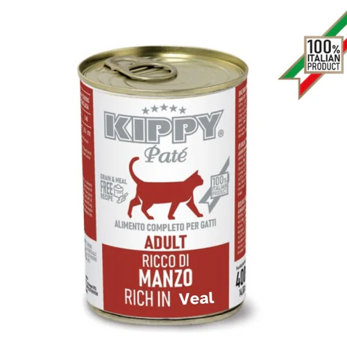 kippy can for cats with veal
