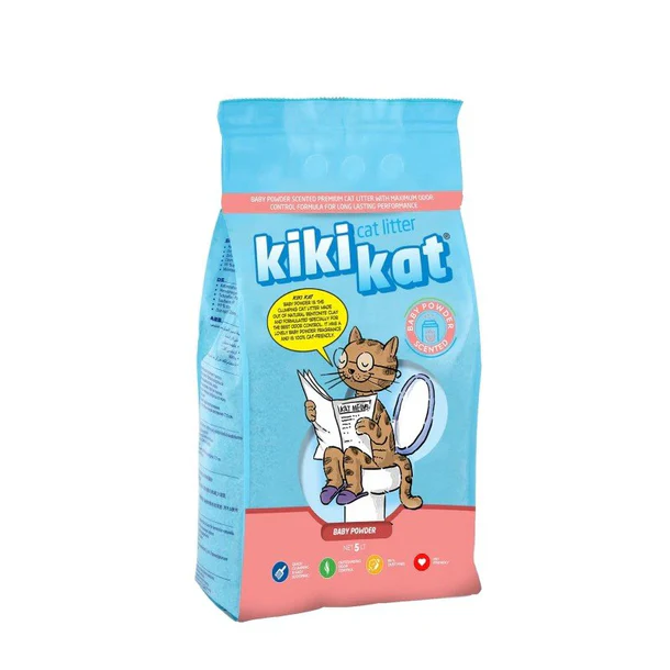 Kiki Kat White Bentonite Clumping Cat Litter (5 L)