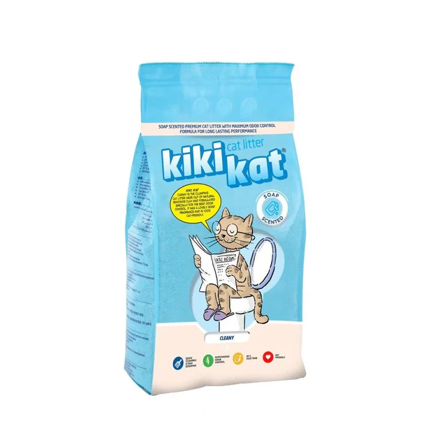 Kiki Kat White Bentonite Clumping Cat Litter (5 L)