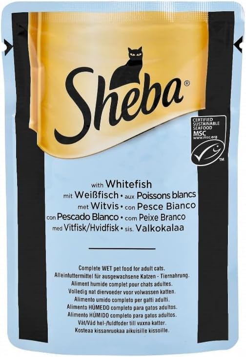 Sheba Wet Food with Whitefish for Adult Cats 85g