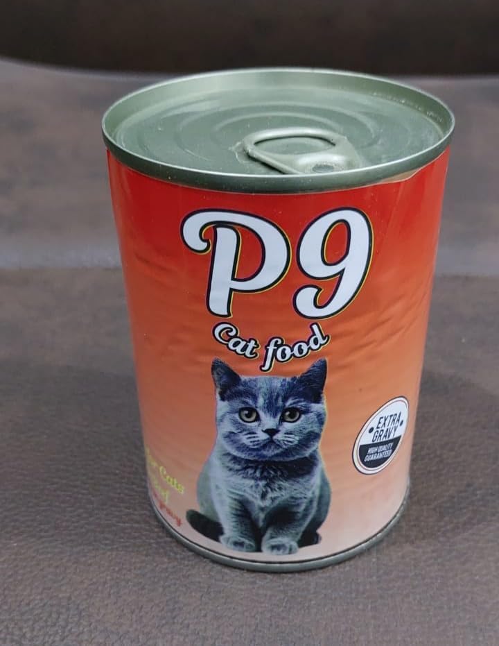 P9 can food for cats with beef 400 gm