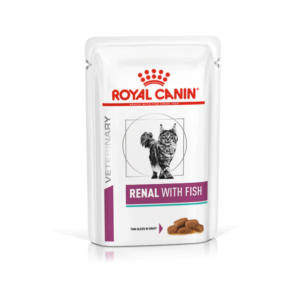Royal Canin Wet Cat Food _Veterinary Diet Feline Renal with Fish (85gm / Pouch)